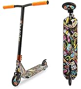 Lightweight Kick Stunt Scooter-Lab Tested Safety Certified Street Freestyle Trick Scooter with Al...