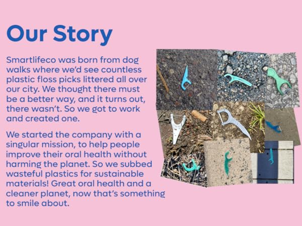 plastic-free floss picks organic floss picks floss picks green picks recyclable picks