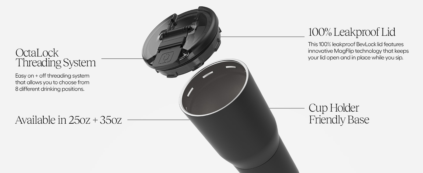 Leakproof magflip lid brumate stainless steel nav tumbler