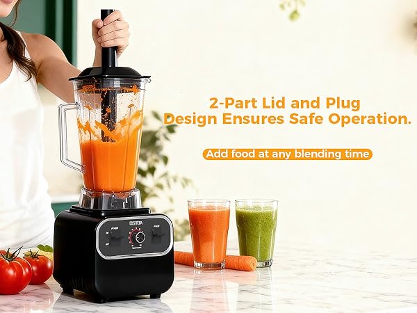 Add food at any blending time