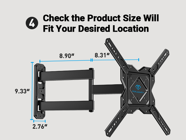 full motion tv mount