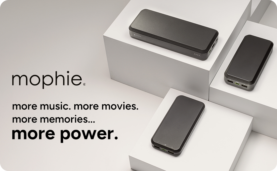 more music, more movies, more memories, more power, portable power, power bank,