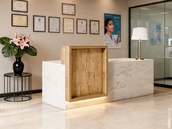 79&amp;#34; Reception Desk with Counter