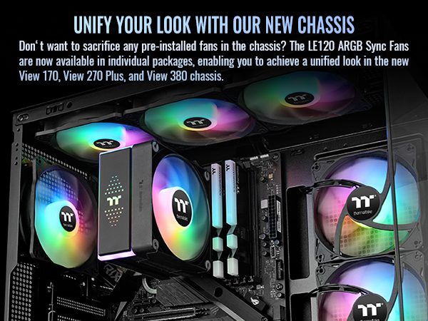 LE120 ARGB Sync PC Cooling Fan (3-Fan Pack)