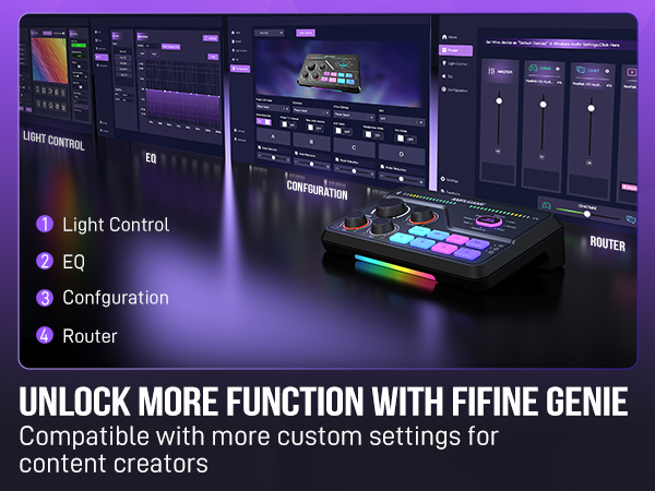 gaming mixer with FIFINE GENIE