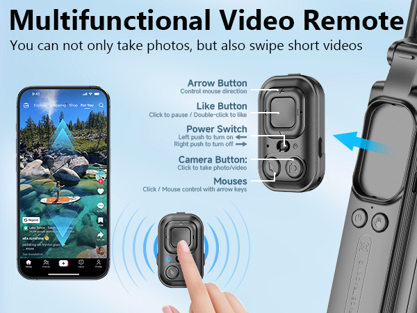 iPhone Tripod Holder with Remote