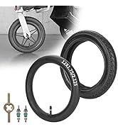 Front 12/12.5×1.75/2.125/2.25 Tires and Tubes Compatible with 3-Wheeler Gear Jogging Troller Mode...