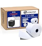 Vonlyst Thermal Printer Paper Roll for Toast TP200 Receipt Printer Point of Sale (06 rolls)