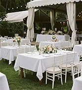 White Rectangle Table Cloth