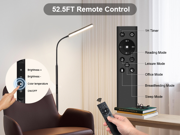 remote control floor lamp