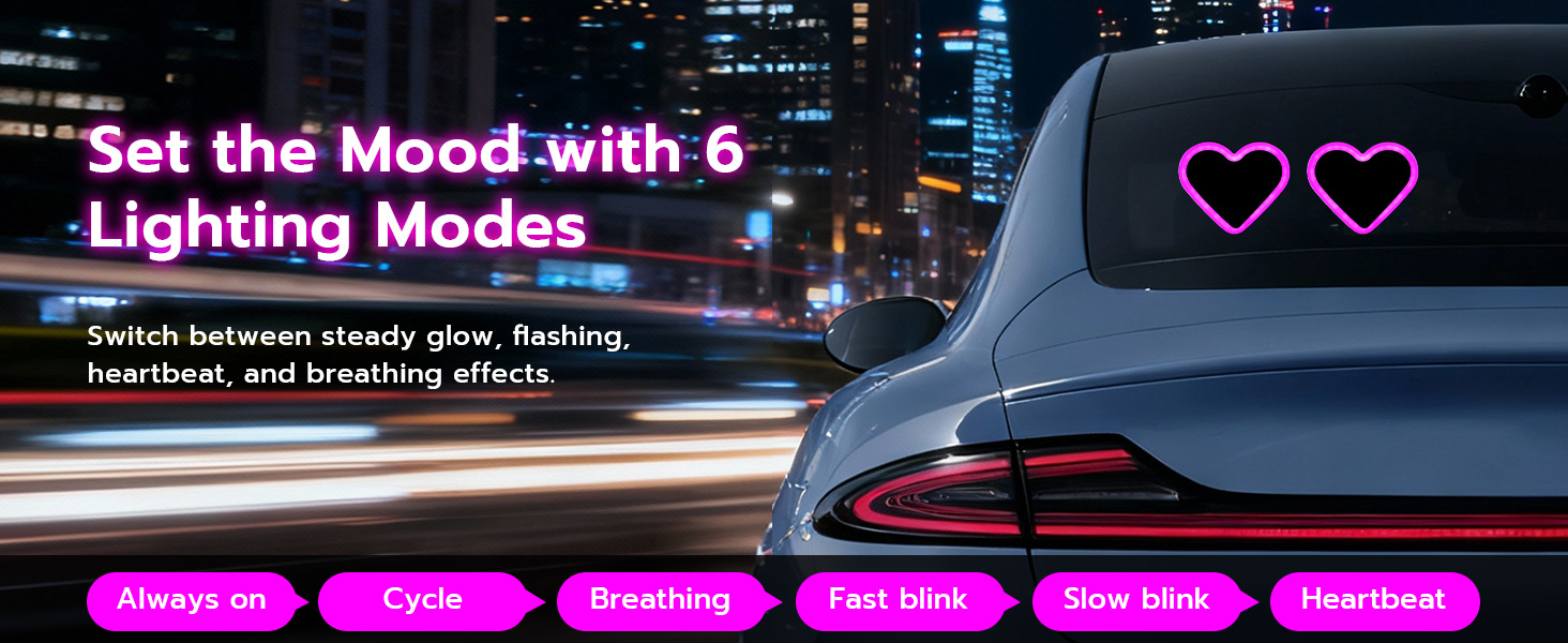 Set the Mood with 6 Lighting Modes