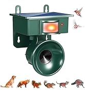Solar Ultrasonic Bird Repellent, Bird Deterrents for Outside Birds Repeller Pigeon Woodpecker Det...