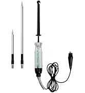 ALLOSUN Automotive Wire Piercing DC Voltage Circuit 6V / 12V Hook Probe Tester 59 Inch Cord with ...