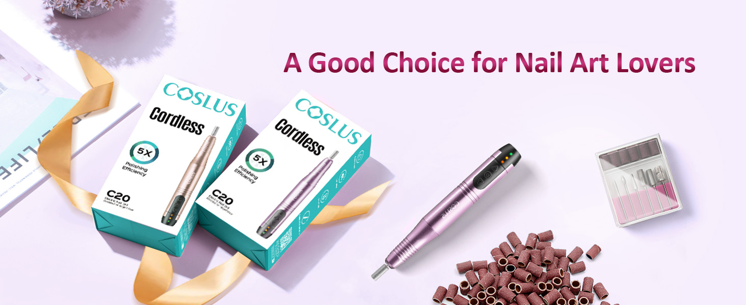 COSLUS Cordless Nail Drill Electric