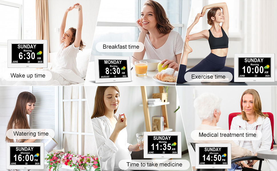 bedroom digital clock large display
