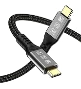 Angusplay USB C Thunderbolt 4 Cable 3.3ft, USB4 Braided Cables 40Gbps, 8K 60Hz PD 100W Compatible...
