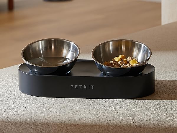 stainless steel raised cat bowls elevated pet dog bowls