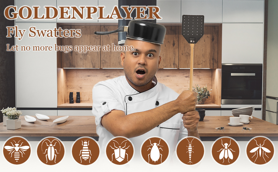 Heavy Duty Leather Fly Swatter