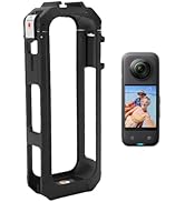 Protective Frame Suitable for Insta 360 X5 Accessories, Dual Cold Shoe Mount, Quick Release Plast...