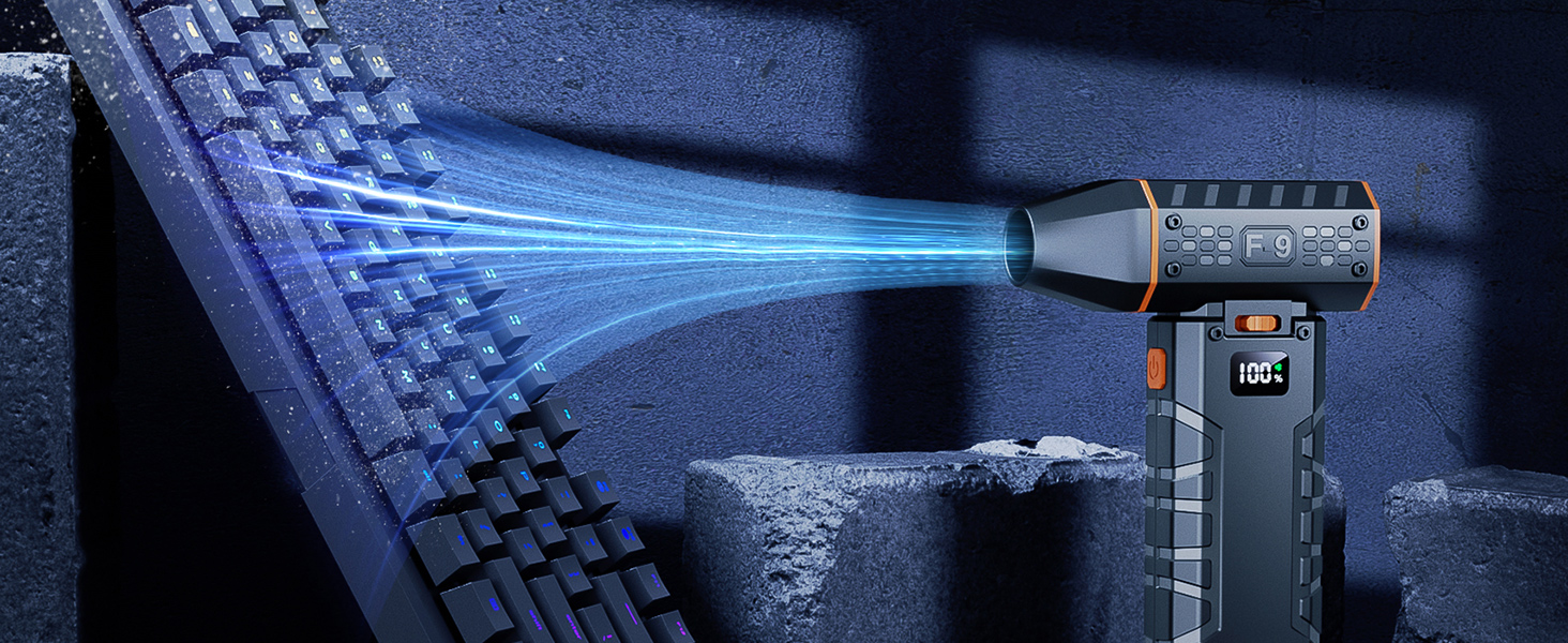 Electric Compressed Air Duster Mini Dust Blower for Computer, Keyboard, Home, Car Cleaning