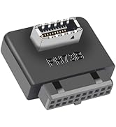 WLGQ USB 3.0 to USB Type-E (Key A) 90 Degree Right Angle Adapter for 19/20 Pin Motherboard Header...