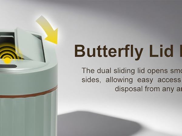 small trash can with lid