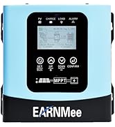 EARNMee 30A MPPT Solar Charge Controller,12V 24V 36V 48V 60V 72V 84V 96V Solar Battery Regulator ...