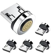 Bojianxin Magnetic Micro USB Connector Tip Heads [5-Pack] Magnetic Adapter Compatible with 7Pin M...