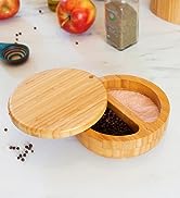 Totally Bamboo Salt Keeper Duet salt cellar storing salt and pepper