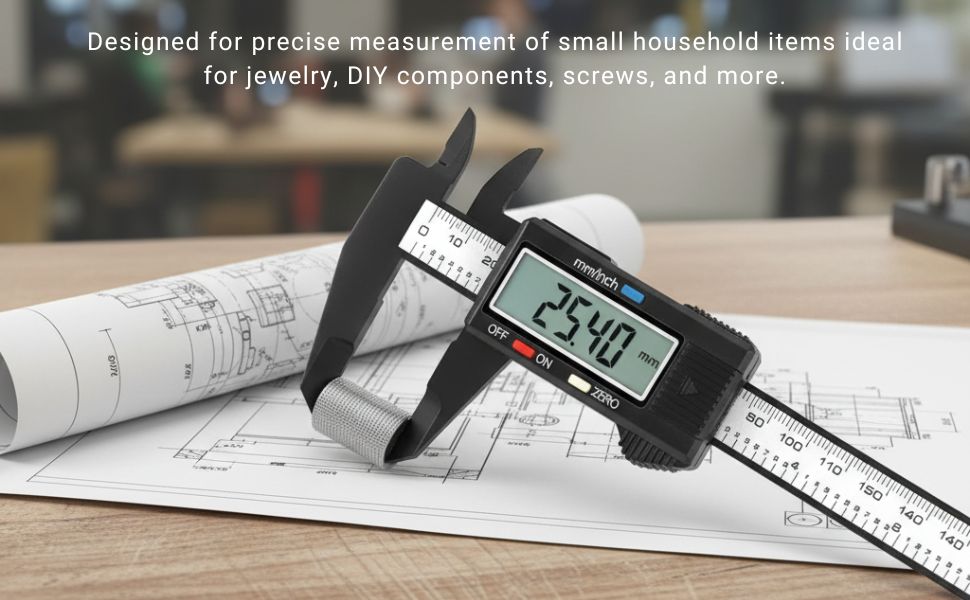 VIECAM Digital Caliper 0-6 Inch | LCD Display, Auto-Off, Inch/Metric Conversion