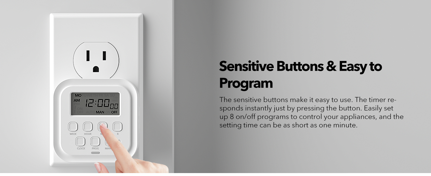 Sensitive Buttons &amp; Easy to Program