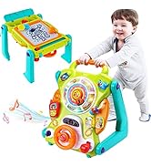 iPlay, iLearn 3 in 1 Baby Walker Sit to Stand Toys, Kids Activity Center, Toddlers Musical Fun Ta...