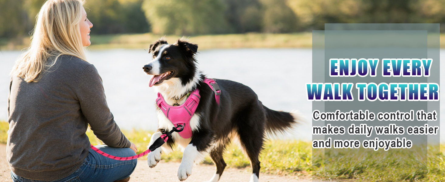 BARKBAY dog harness small large dogs no pull medium no pull pink dog harness M xl XS X-LARGE
