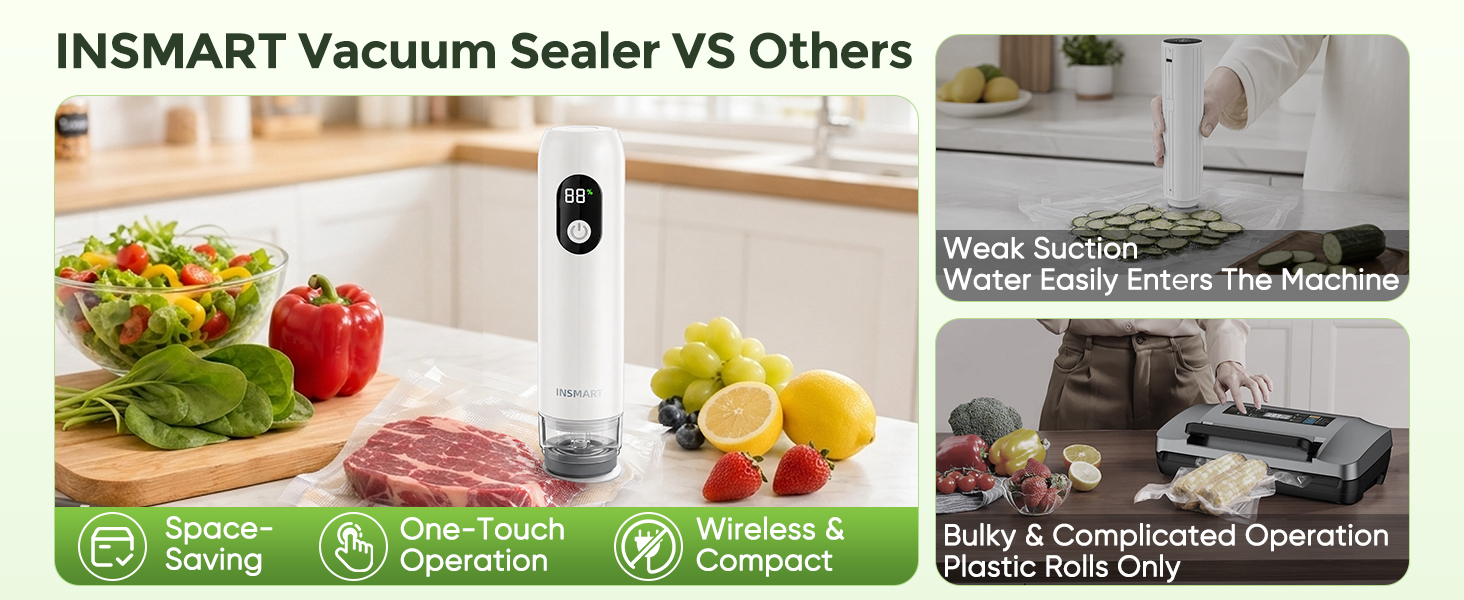 Compact Vacuum Sealer for Food