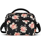 DOMISO Camera Bag Case Waterproof Anti-shock Shoulder Bag, Flower
