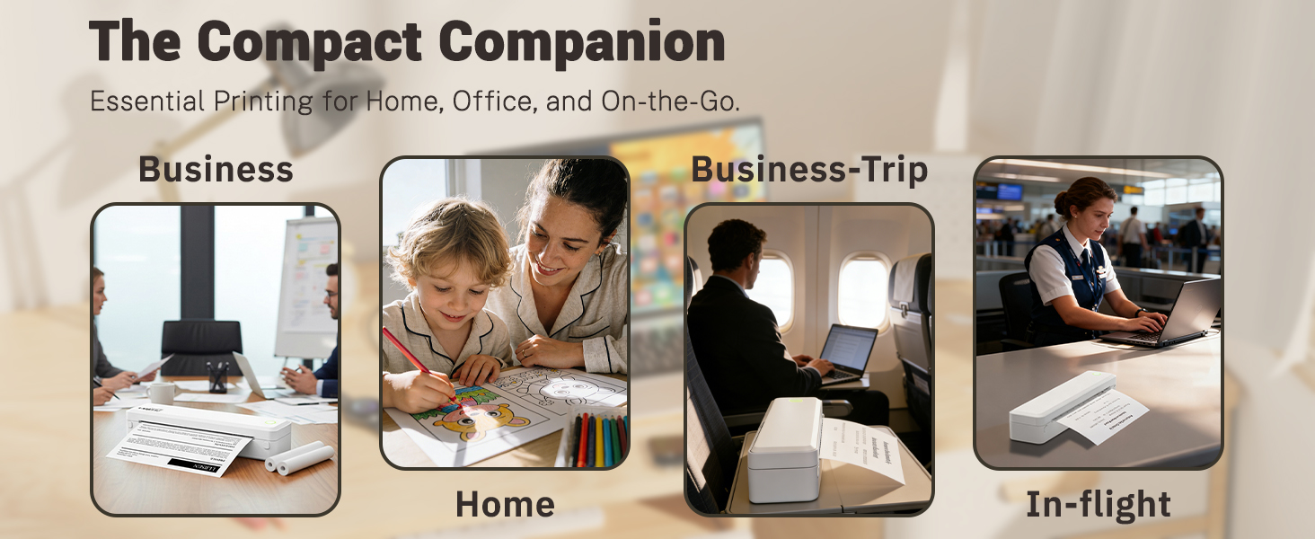 The Compact Companion: Essential Printing for Home, Office, and On-the-Go.