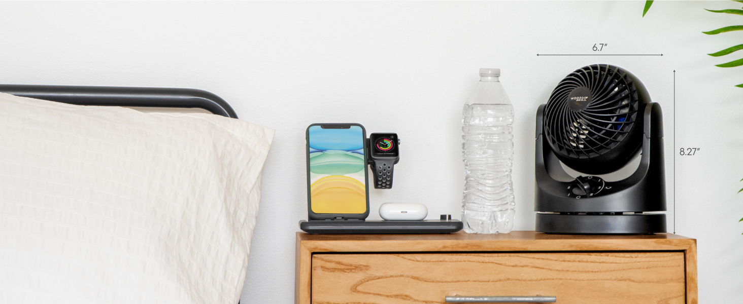 12 inch fan, small fan, compact fan, desktop fan, tabletop fan, desk fan, table fan, office fan