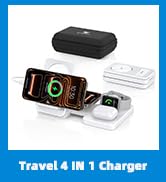 Wireless Charger 4 in 1 for Apple Charging Station for iPhone 17 Pro Max/16/15, AirPods Pro2, iPa...