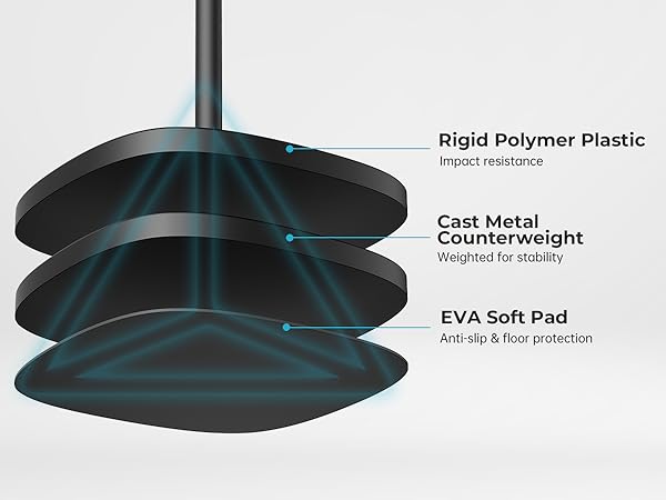 sturdy metal support for microphone