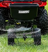chapin tow behind spreader, 150 pound spreader, tow spreader, atv spreader, tractor spreader, lawns
