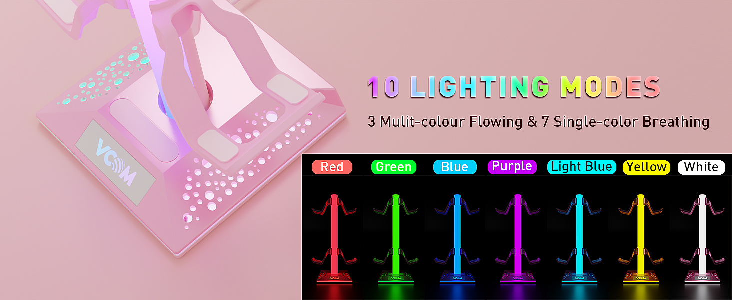 RGB Gaming Headphones Stand