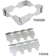 16PC Utility Trailer Rack Wood Panel Sides Stake Bed Gate Latch Corner Connector Stake Body (4 Co...