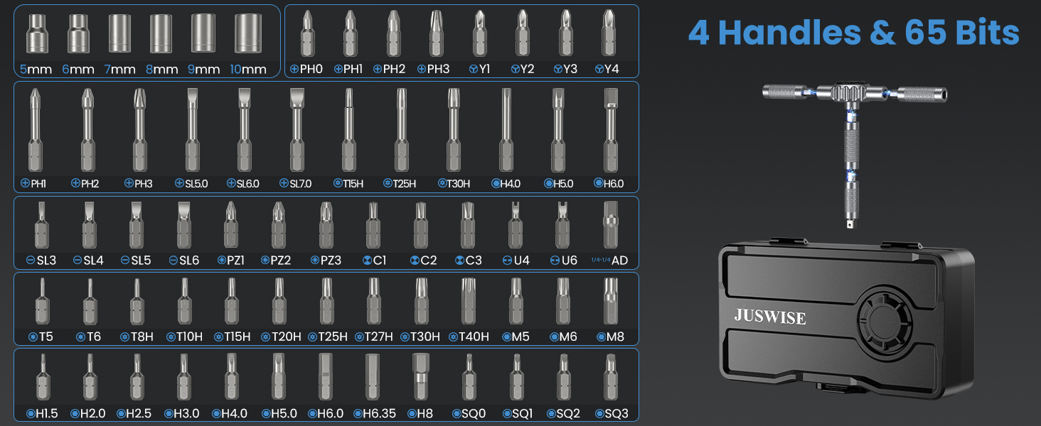 Magnetic Ratchet Screwdriver Set