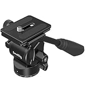 SmallRig CH10 Tripod Fluid Head, Compact Video Head with Quick Release Plate for Arca-Swiss, Ligh...