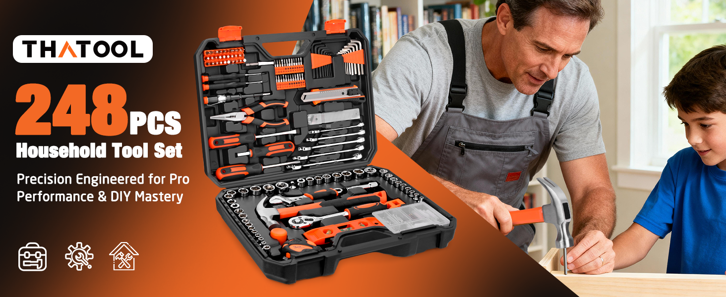 248 pcs Home Tool Kit