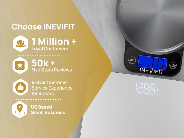 INEVIFIT Premium Bathroom Scale - I-BS002S - Premium A+ - Mobile