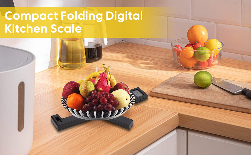 folding digital kitchen scale