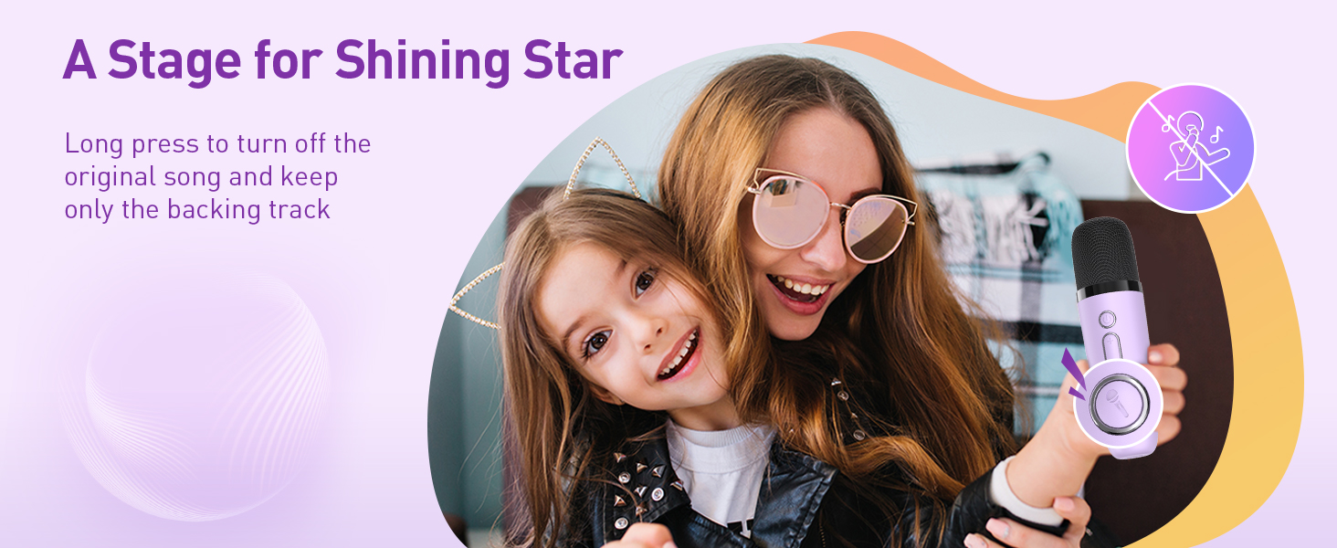 Long press to turn off the original song and keeponly the backing track