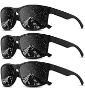 Foliful Square Polarized Sunglasses for Men and Women, Mens Sunglasses UV Protection with Lightwe...