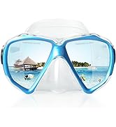 Snorkel Diving Mask Panoramic HD Swim Mask, Anti-Fog Scuba Diving Goggles,Tempered Glass Dive Mas...
